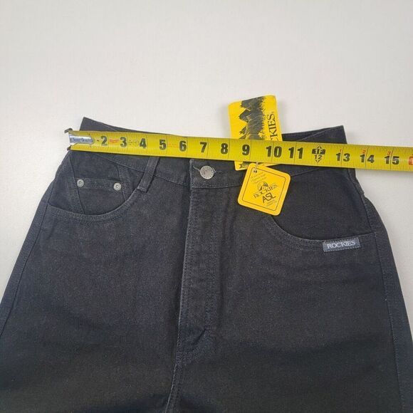 VTG Western Rockies‎ Black Denim Jeans 29/9 Inseam 36 Bareback Rocky Mountain - Picture 15 of 16